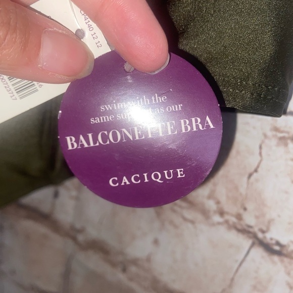 Cacique Balconette Swimsuit Top Size 46C NWT - Picture 7 of 7